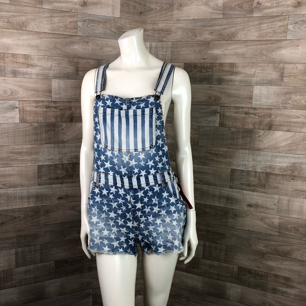 Xhilaration American Flag Shortalls NWT Target